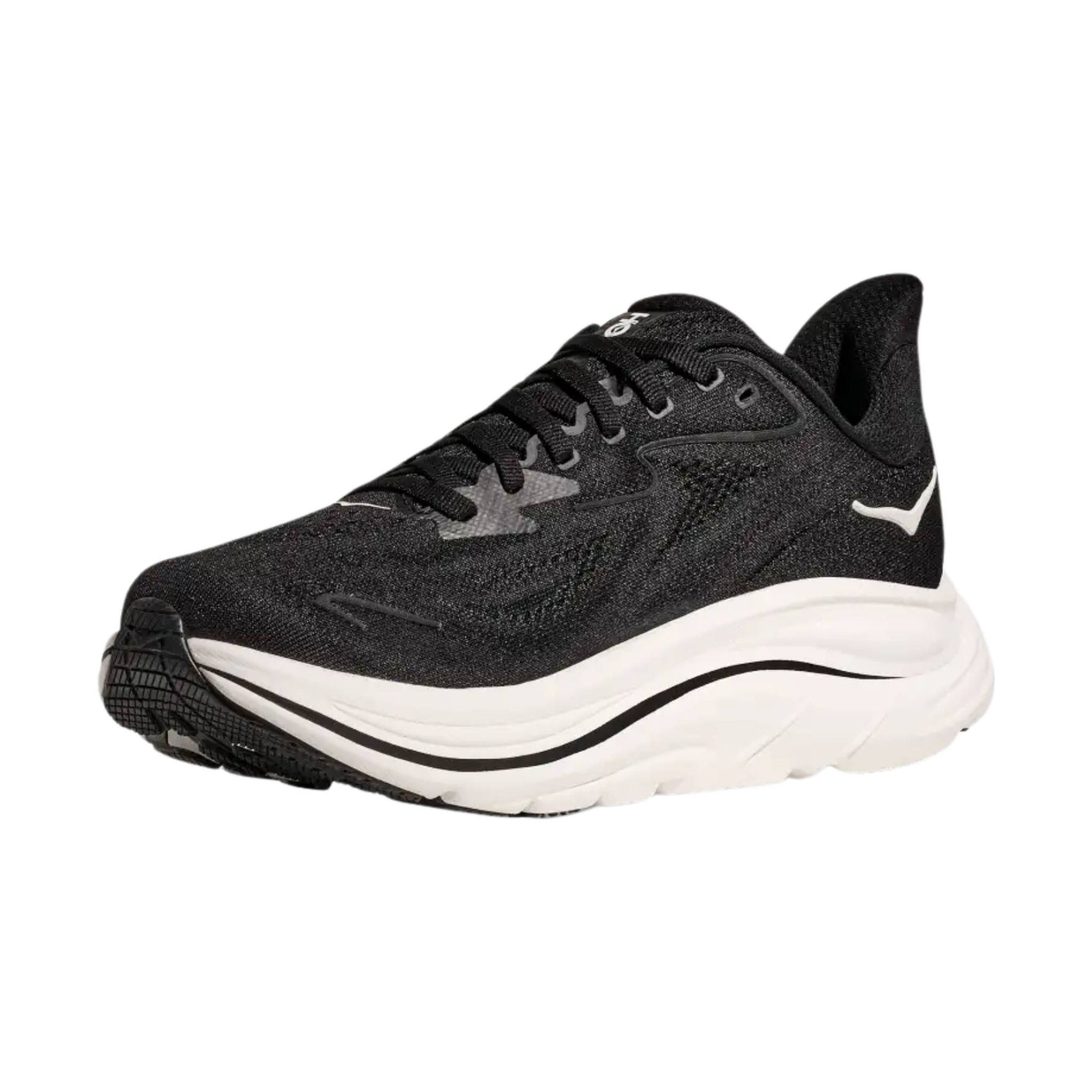HOKA Women's Clifton 10 Running Shoes - Black/White by Lenny's Shoe & Apparel