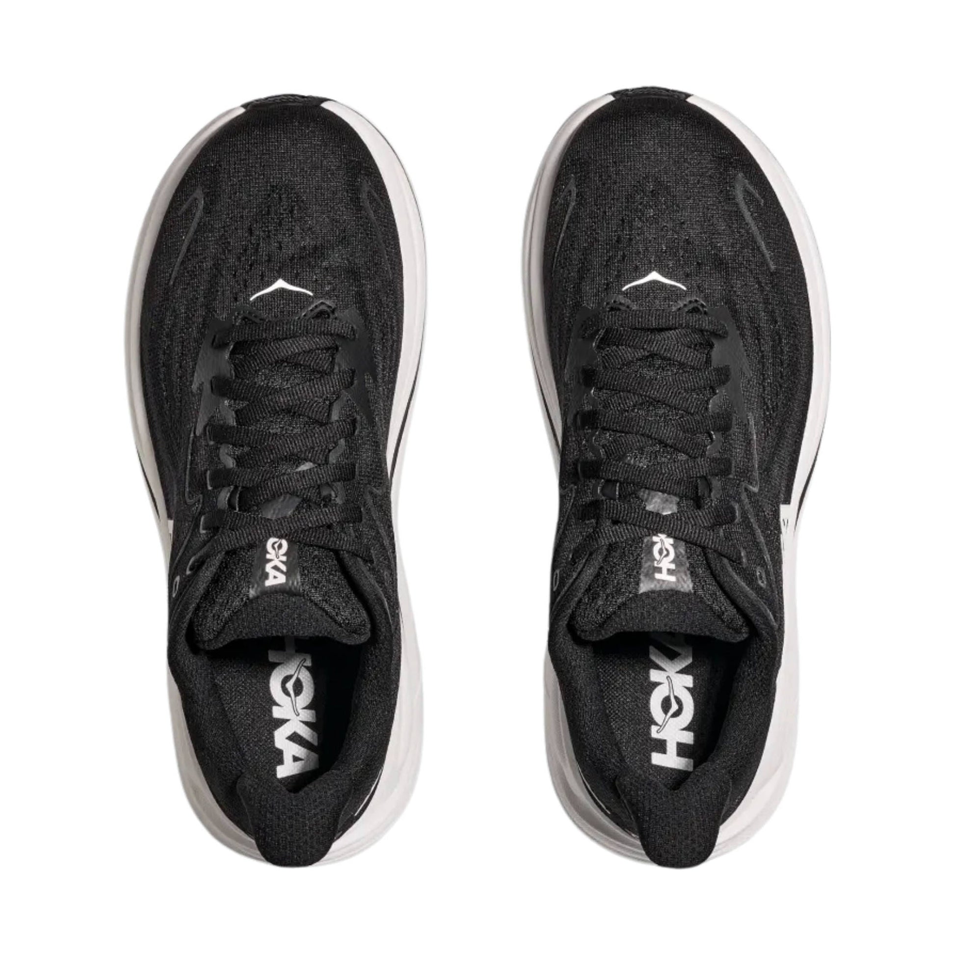 HOKA Women's Clifton 10 Running Shoes - Black/White by Lenny's Shoe & Apparel