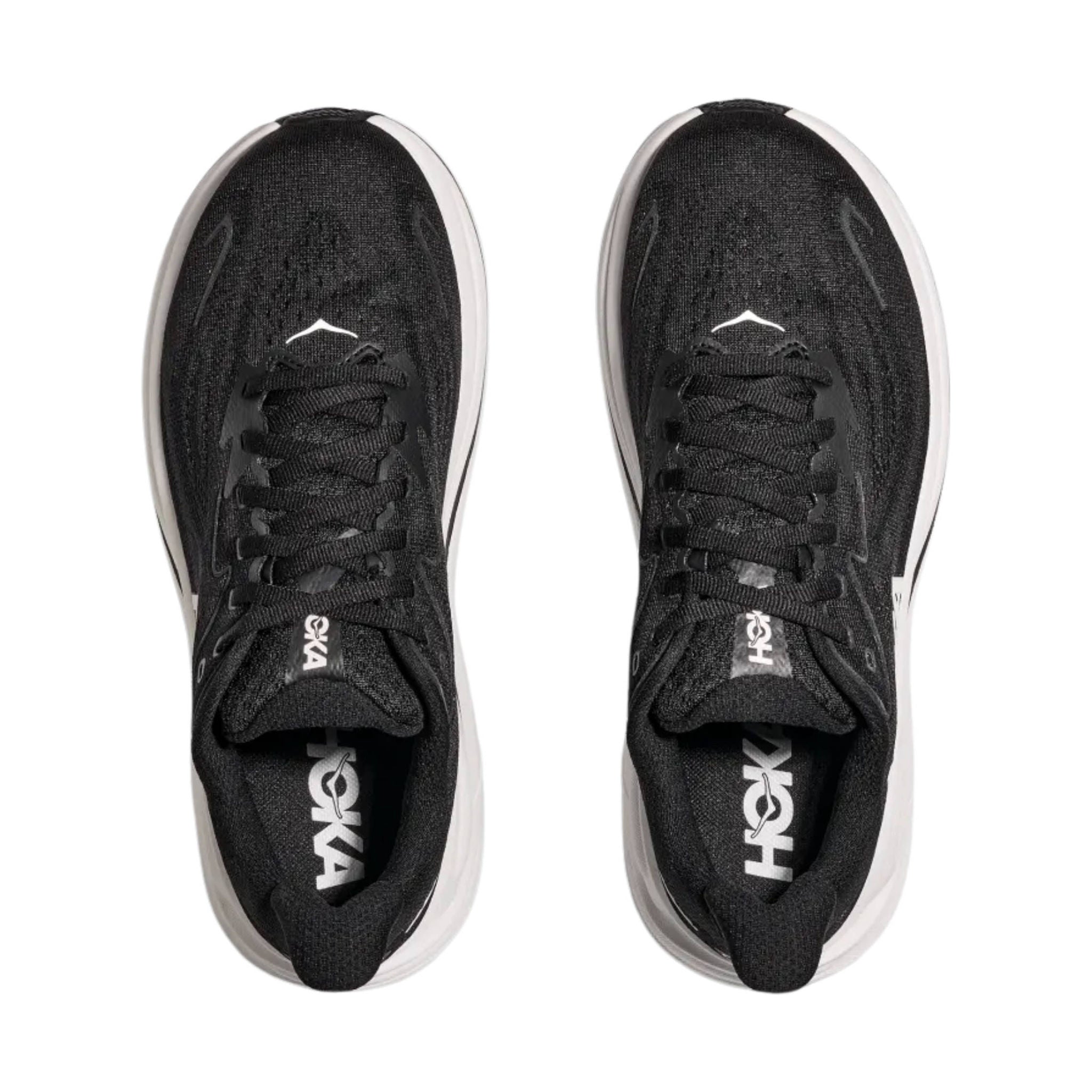 HOKA Women's Clifton 10 Running Shoes - Black/White by Lenny's Shoe & Apparel