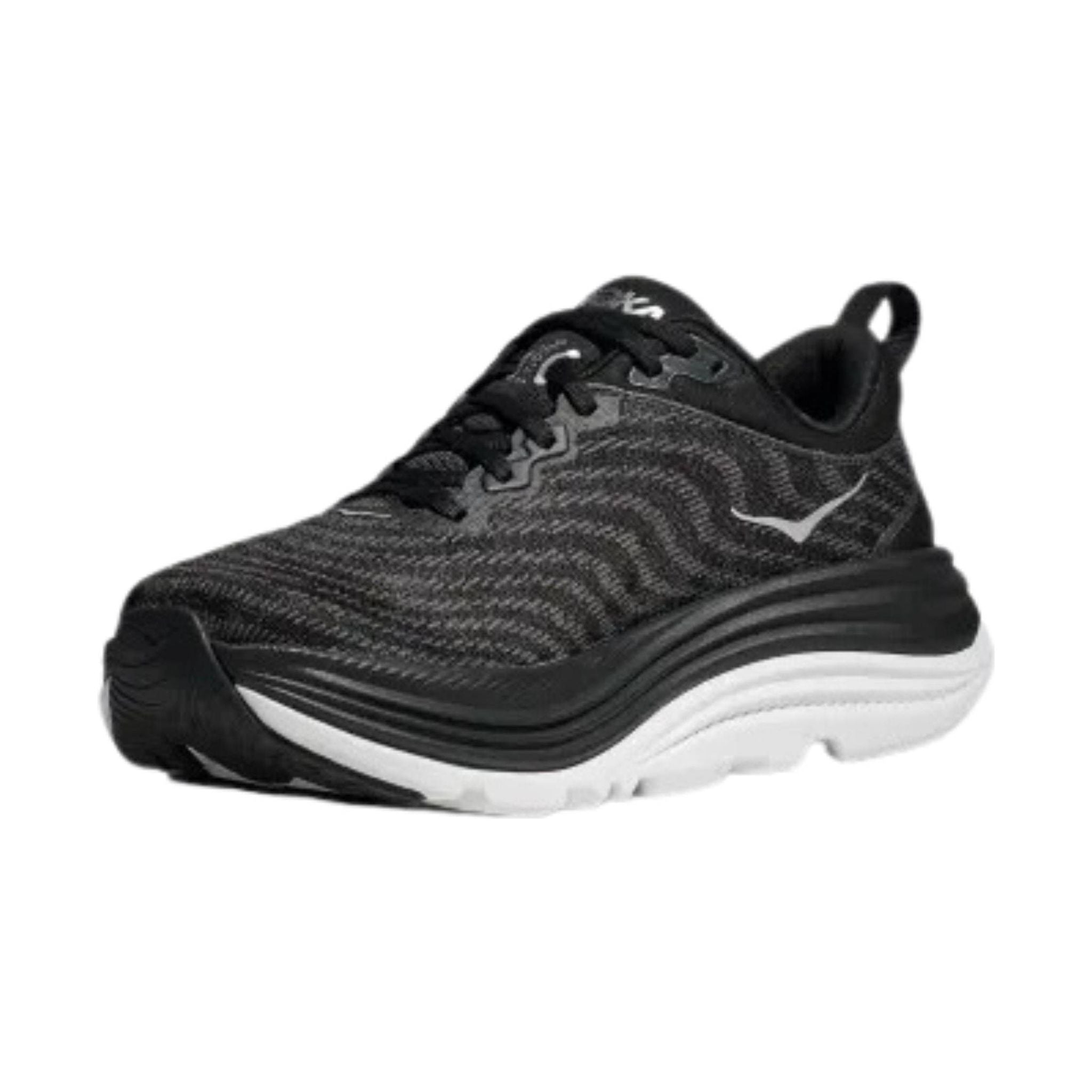 HOKA Women's Gaviota 5 Running Shoes - Black/White by Lenny's Shoe & Apparel