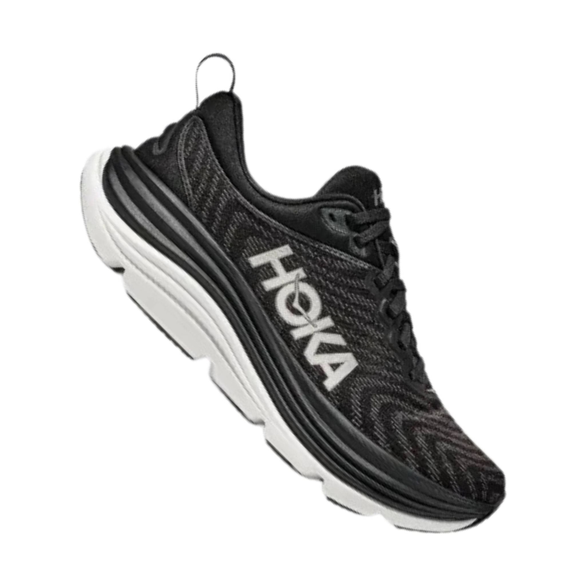 HOKA Women's Gaviota 5 Running Shoes - Black/White by Lenny's Shoe & Apparel