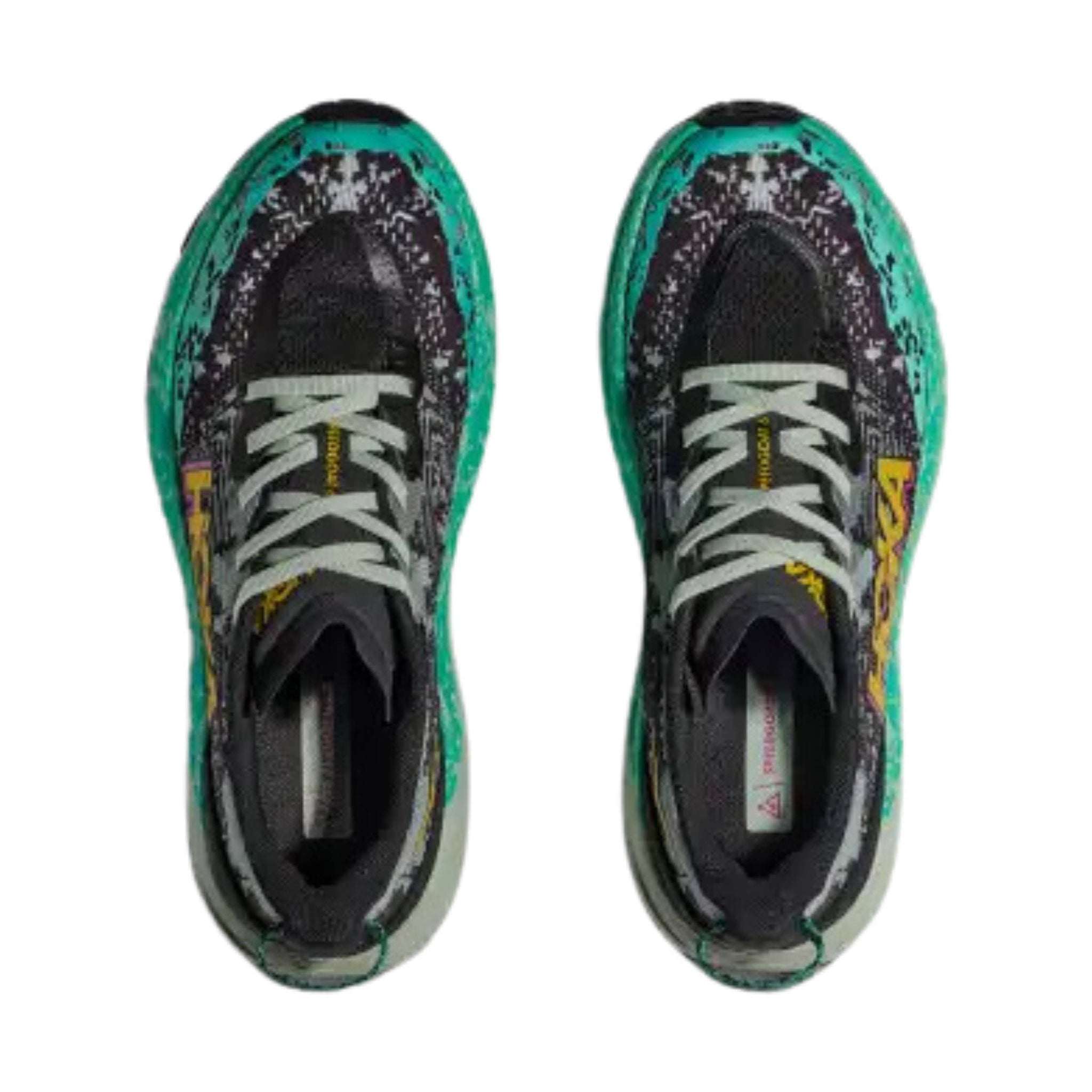 HOKA Women's Speedgoat 6 Trail Running Shoes - Black/ Aloe Vera by Lenny's Shoe & Apparel