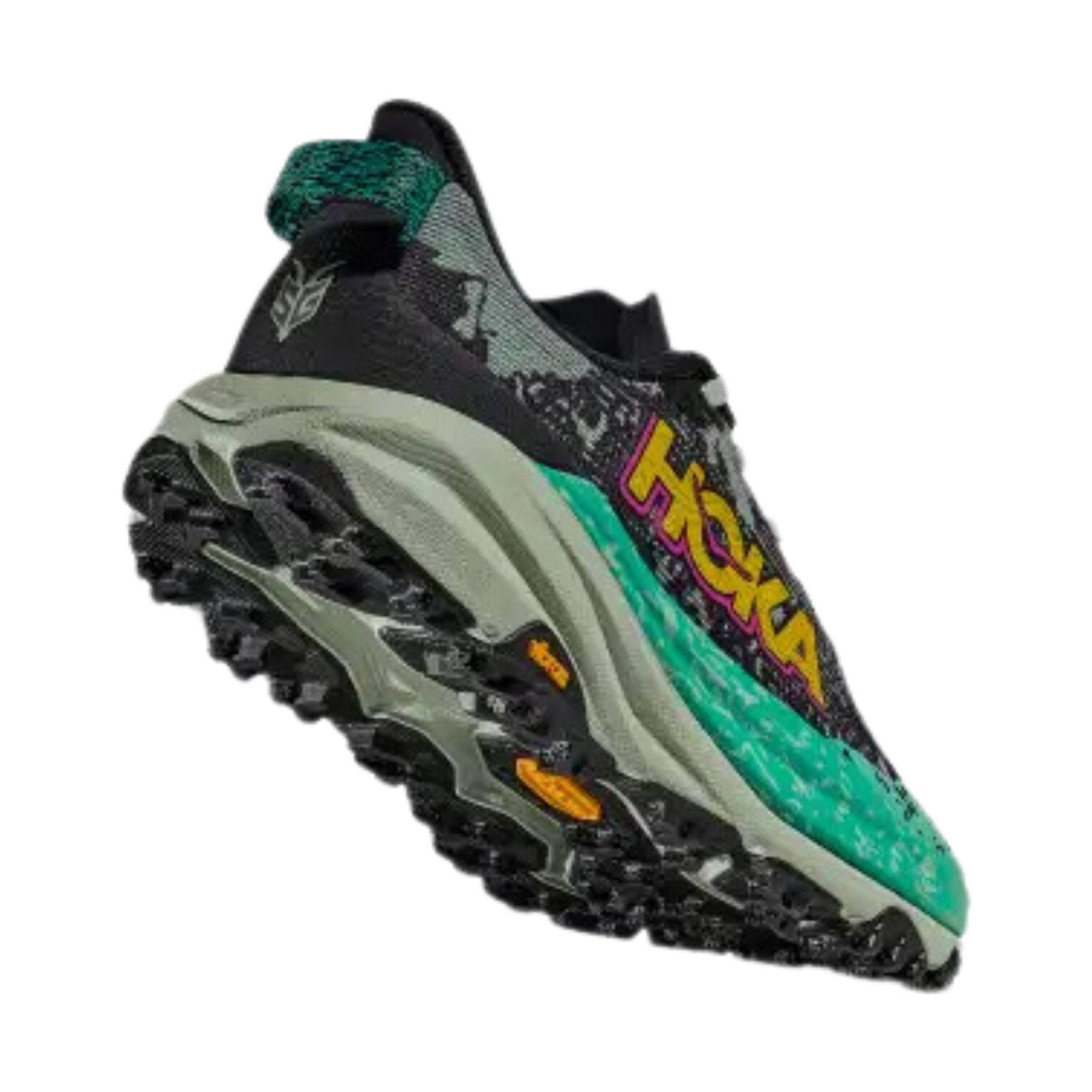 HOKA Women's Speedgoat 6 Trail Running Shoes - Black/ Aloe Vera by Lenny's Shoe & Apparel