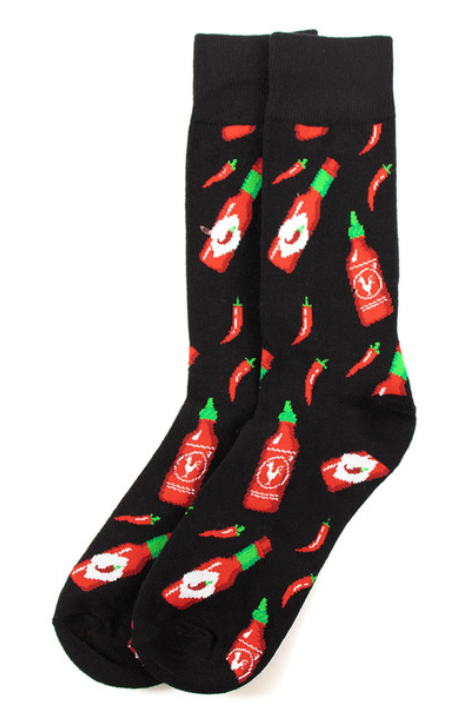 Men's Novelty Sock - Hot Sauce by SidePony Boutique