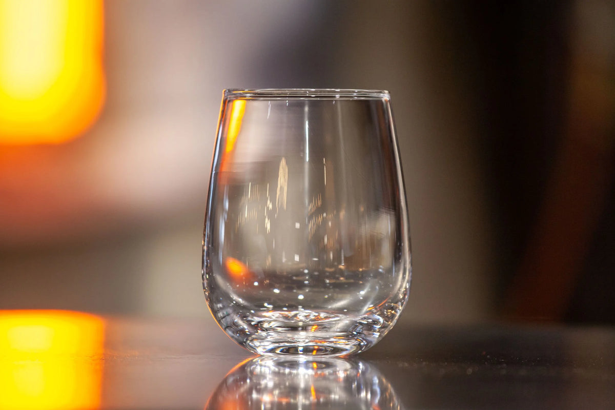 Tall Stemless Wine Glass
