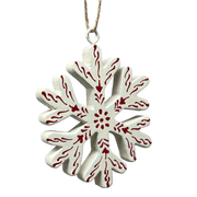 Scandi Holiday Snowflake  Tree Ornament