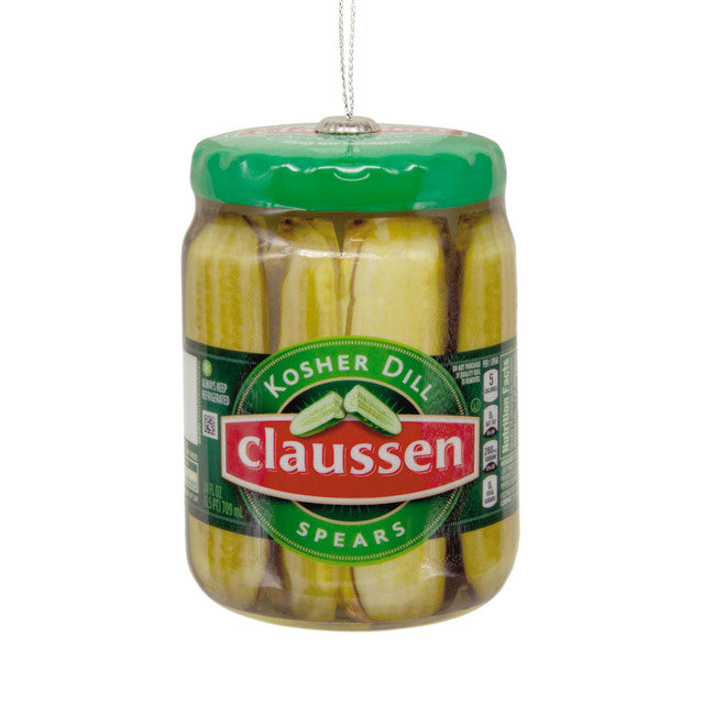 Kraft Claussen Pickles Jar Shatterproof Ornament