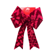 Luxury Deep Red Velour Bow