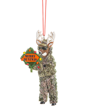 Merry Huntmas Deer Ornament