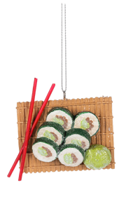 Asian Delight Food Ornament - Sushi Roll