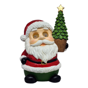 Jolly Santa with Moving Eyes and Christmas Tree