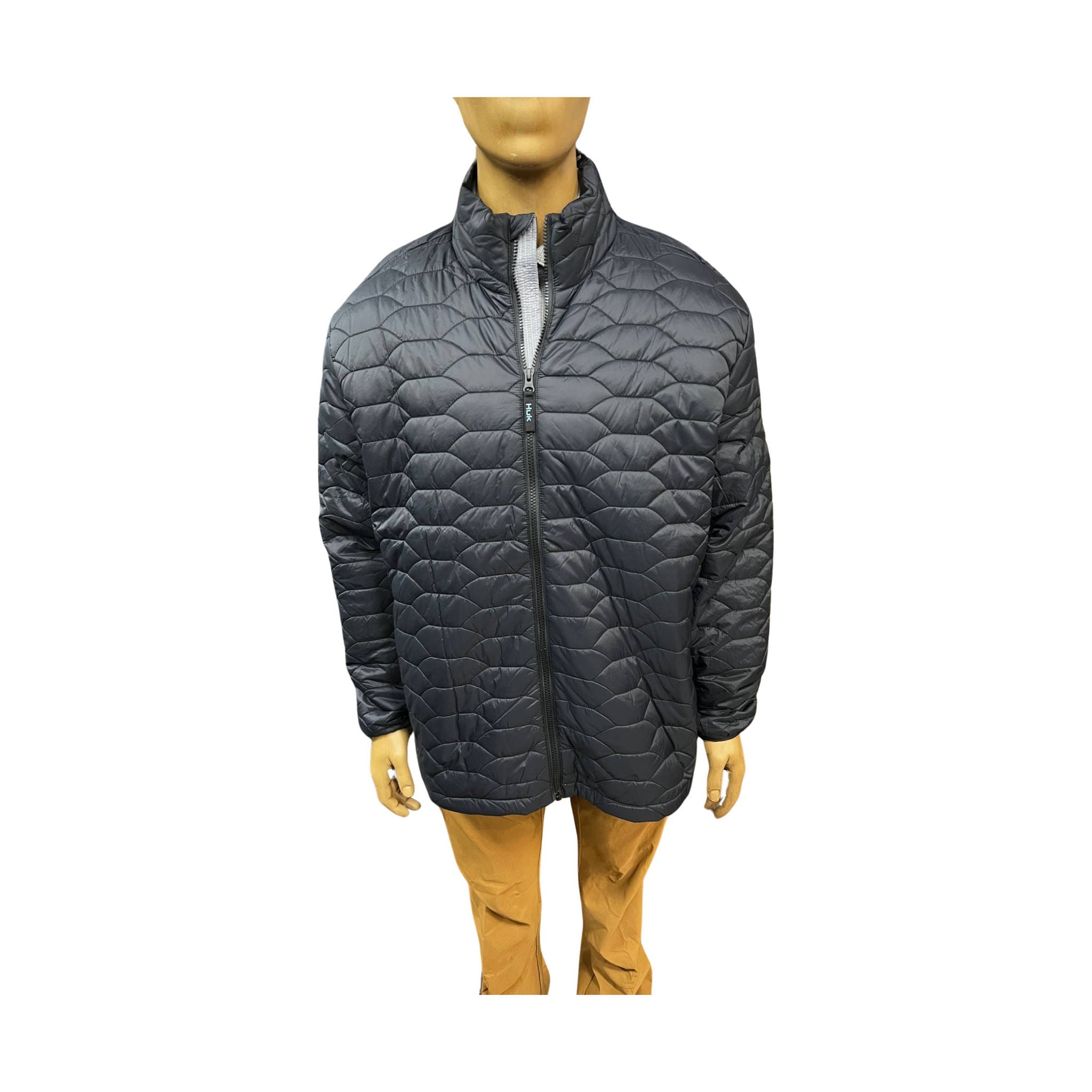 Huk Men's Scale Primaloft Jacket - Black by Lenny's Shoe & Apparel