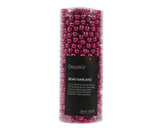 Shiny Bead Garland - Festive Pink - 32.8 Feet Long