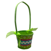 Basket Chevron/Dots Green - Green