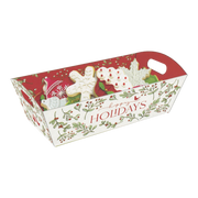 Cookie Tray With Cello Wrap - Mistletoe