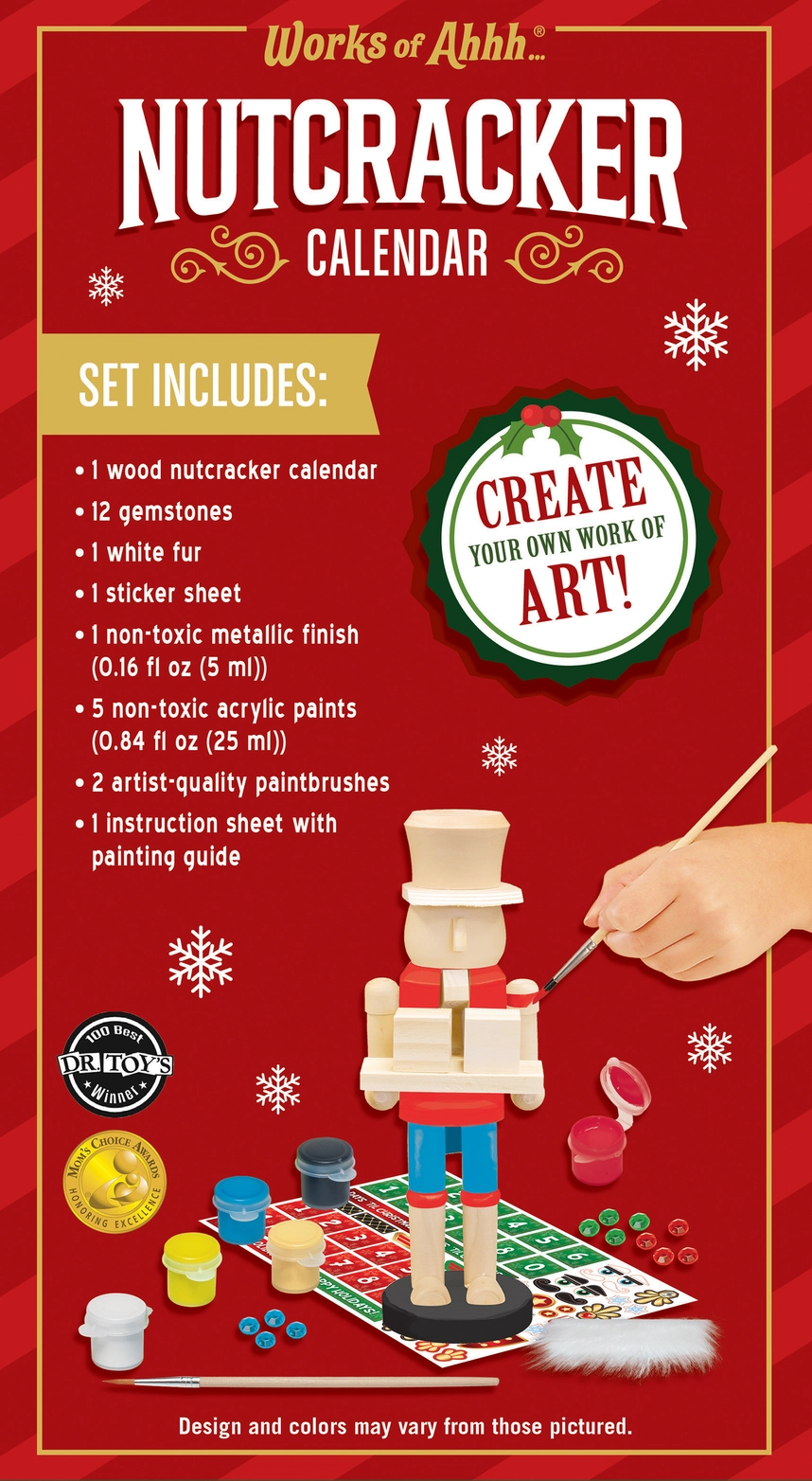 Nutcracker Calendar Wood Paint Set