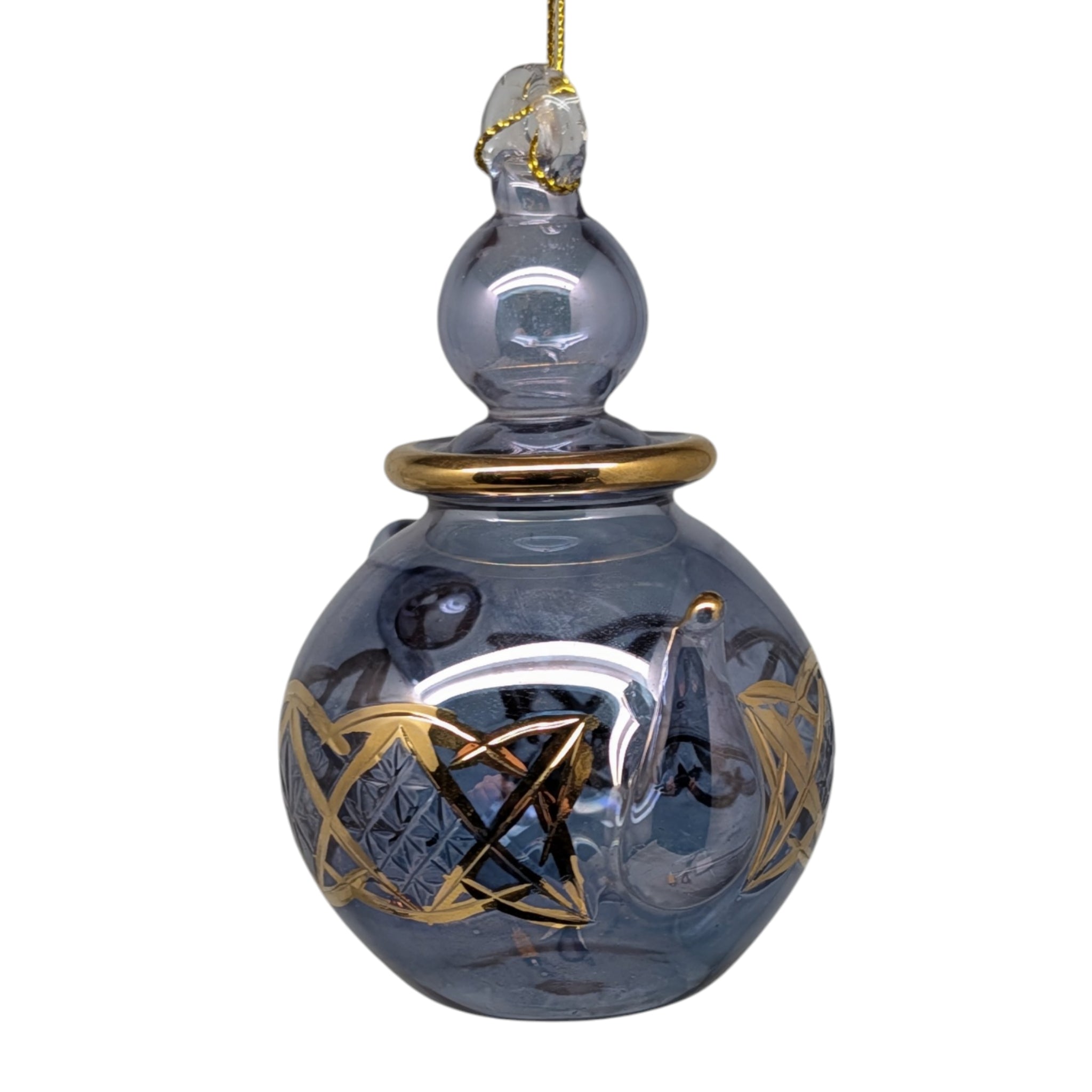 Sapphire Blue Teapot Ornament