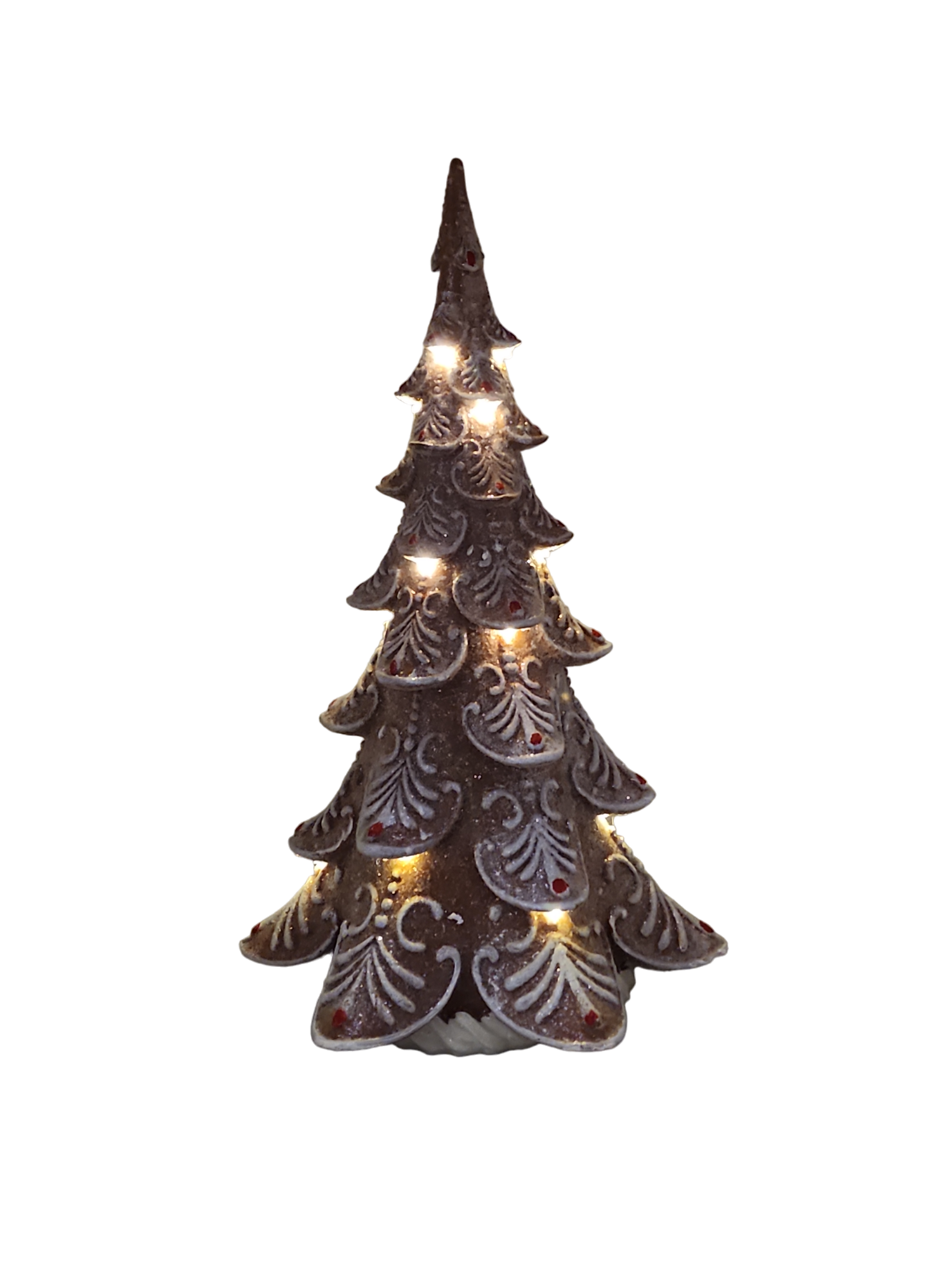 LED Lighted Gingerbread Tree - 17 Inch
