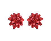 Cheerful Red Bow Earrings