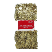 40 Feet Metallic Tinsel Garland - Gold