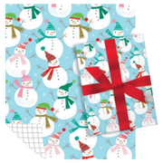 Holiday Children’s Roll Wrap – Friendly Snowman – 30" x 168"