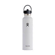 Hydro Flask 24oz Standard Mouth With Flex Straw - White by Lenny's Shoe & Apparel