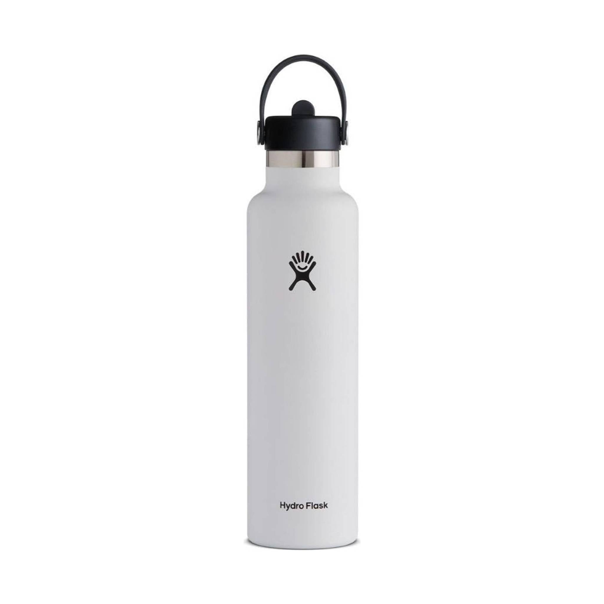 Hydro Flask 24oz Standard Mouth With Flex Straw - White by Lenny's Shoe & Apparel