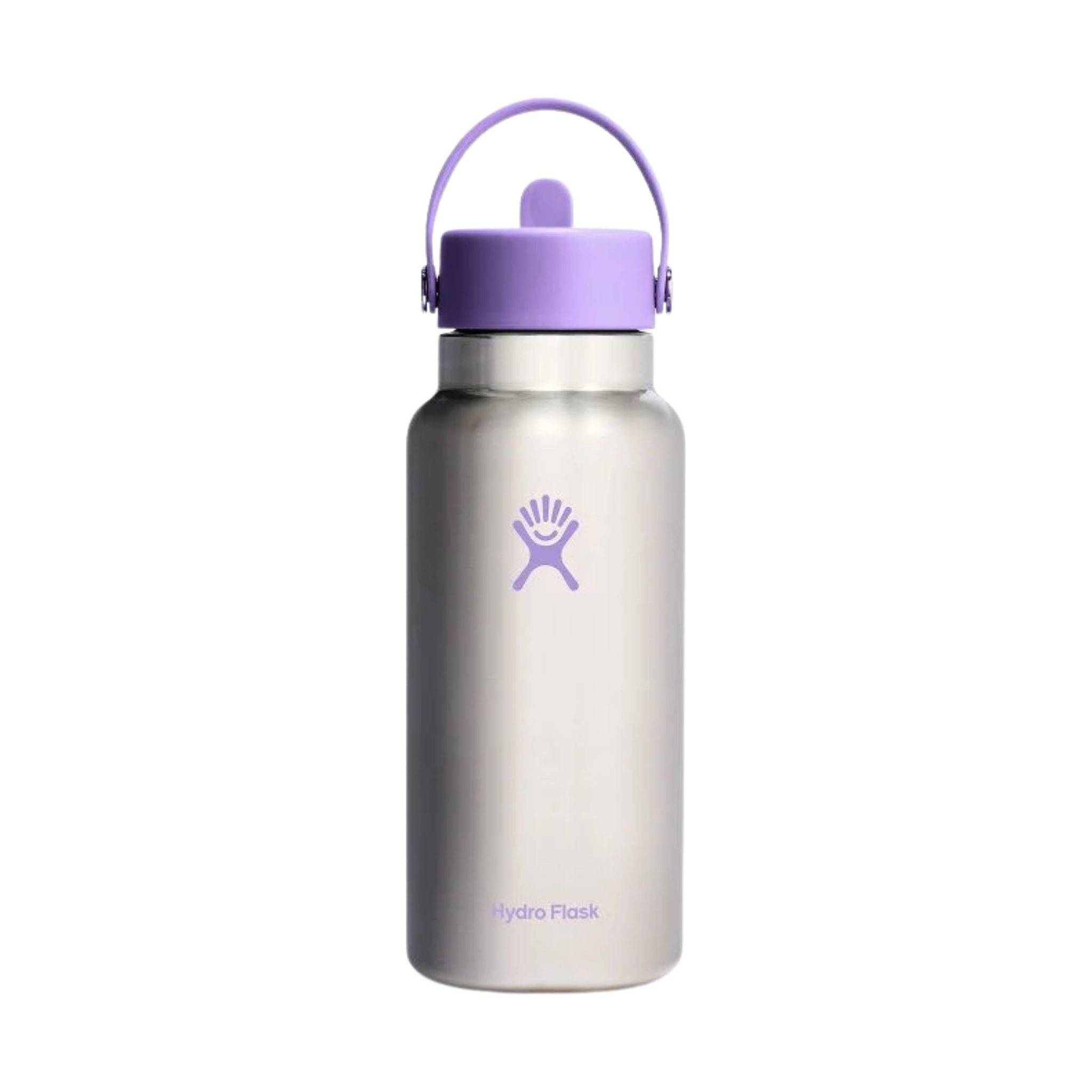Hydro Flask 32 oz Wide Mouth With Flex Straw Cap - Stainless Violet (Limited Edition) by Lenny's Shoe & Apparel