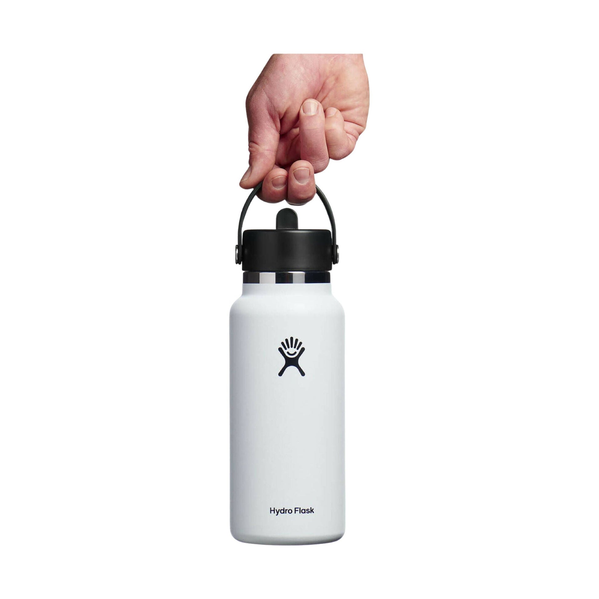 Hydro Flask 32 oz Wide Mouth With Flex Straw Cap - White by Lenny's Shoe & Apparel
