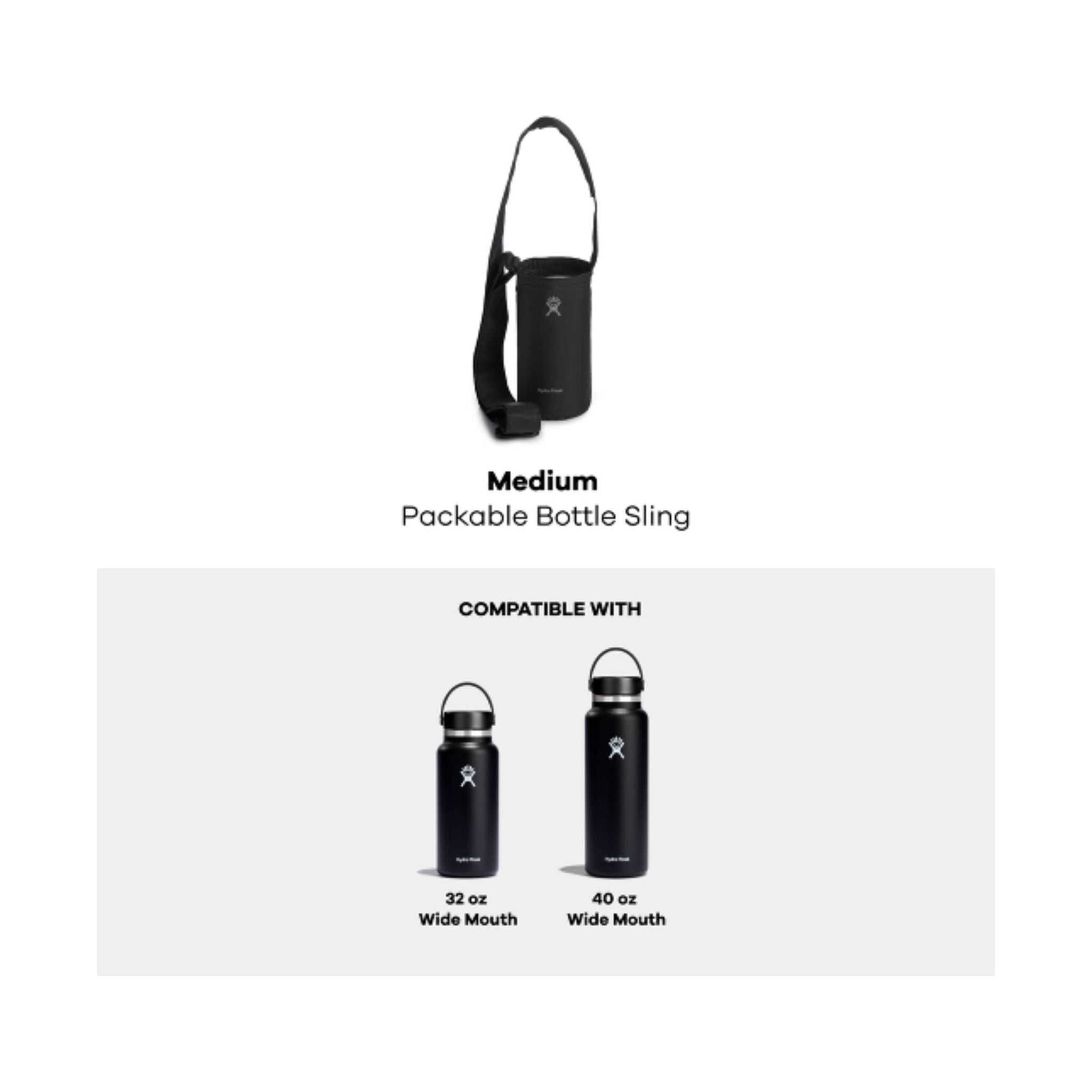 Hydro Flask Medium Packable Bottle Sling - Black by Lenny's Shoe & Apparel