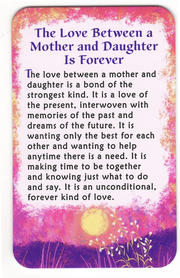 Wallet Card - The Love Between a Mother and Daughter Is Forever