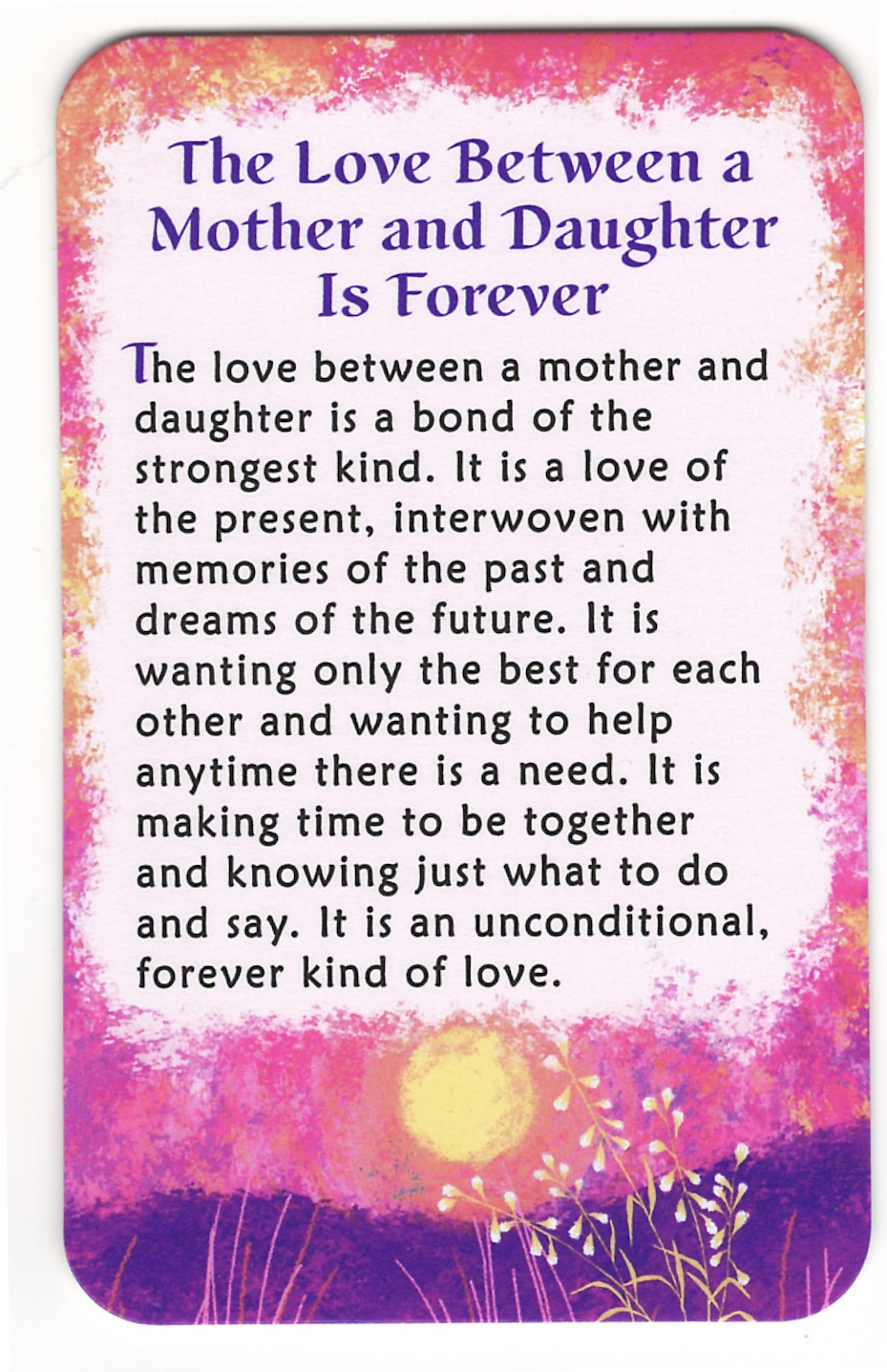 Wallet Card - The Love Between a Mother and Daughter Is Forever