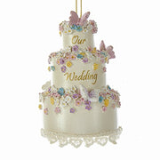 3 inch Resin Our Wedding Cake Ornament