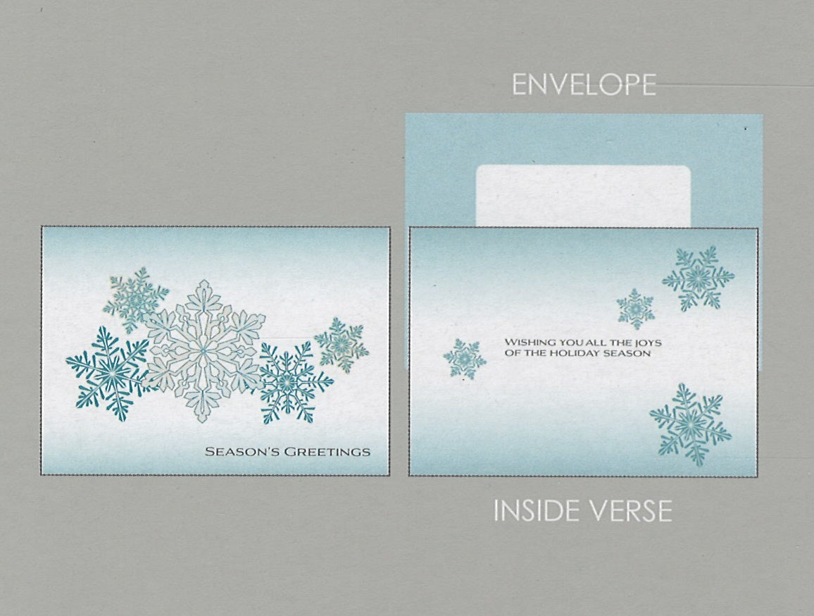 Season's Favorites - Snowflake Greetings (Glacier Blue & Silver)