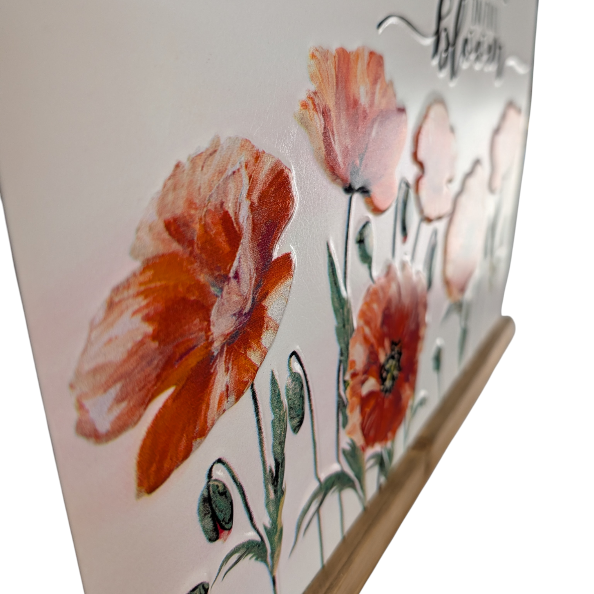 Live Life in Full Bloom - Embossed Metal Wall Art