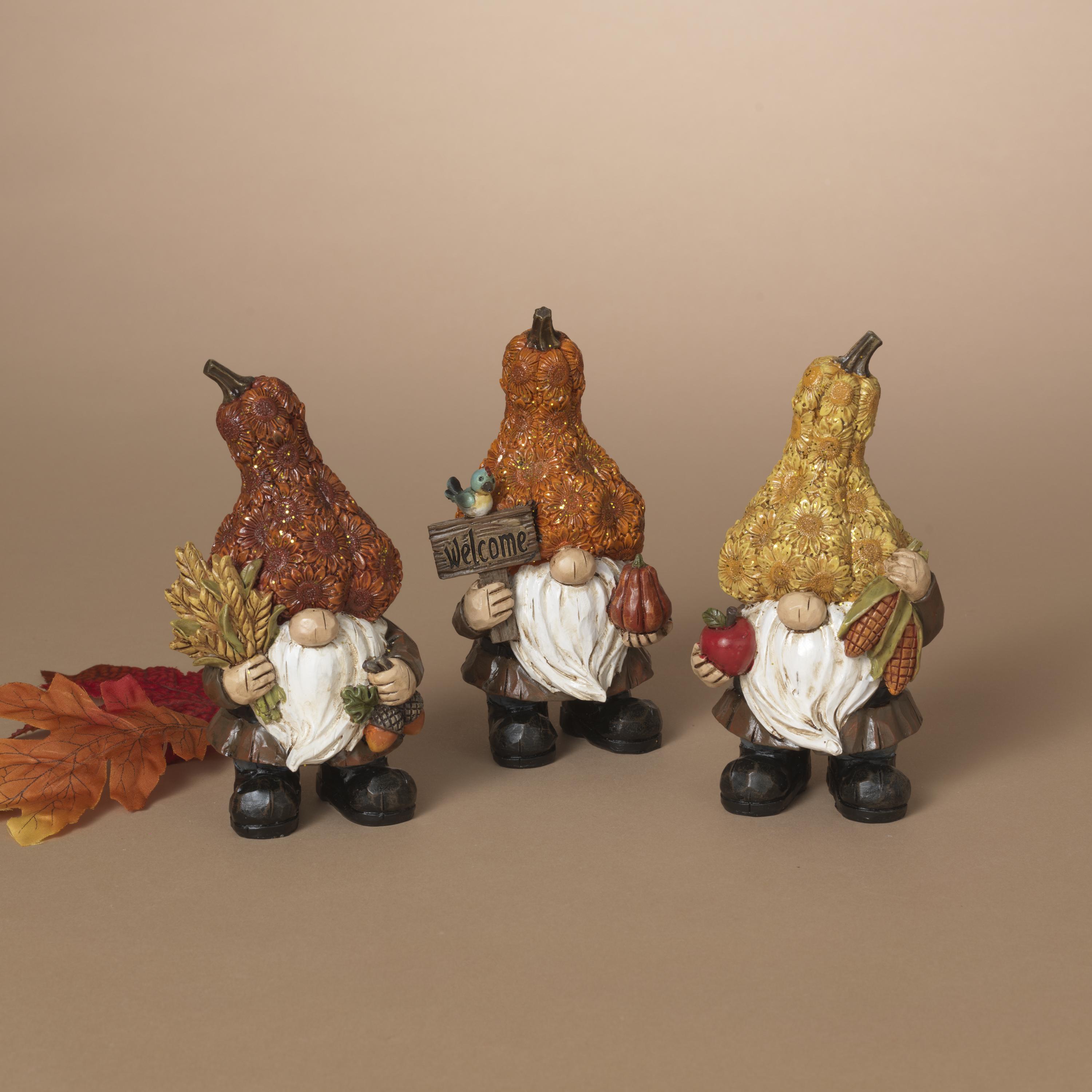 Harvest Sunflower Gnome Figurine -