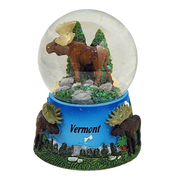 Moose in the Woods Snowglobe