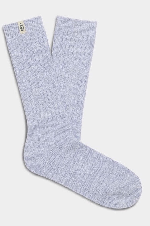 UGG® Rib Knit Slouchy Crew Sock Icelandic Blue