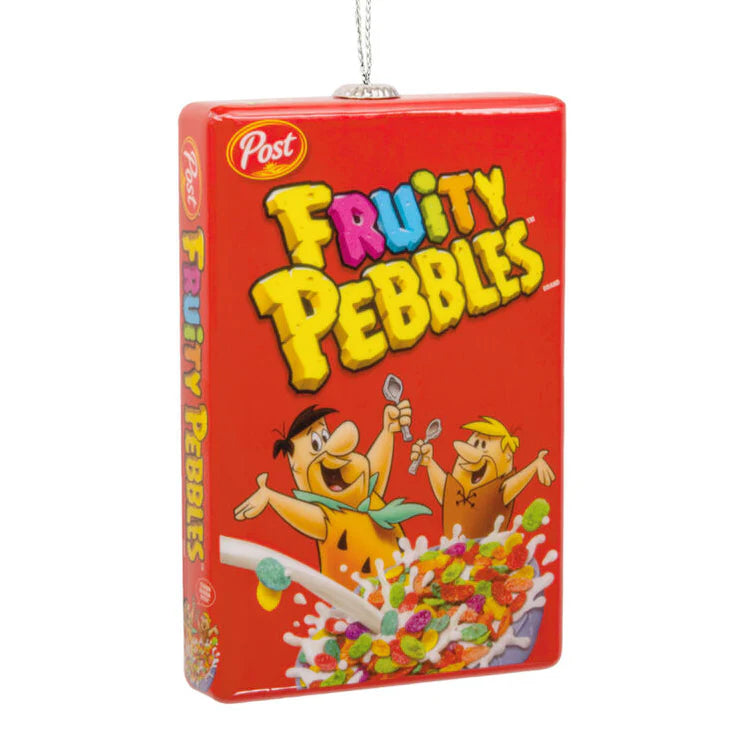 Post Flintstones Fruity Pebbles Cereal Shatterproof Ornament