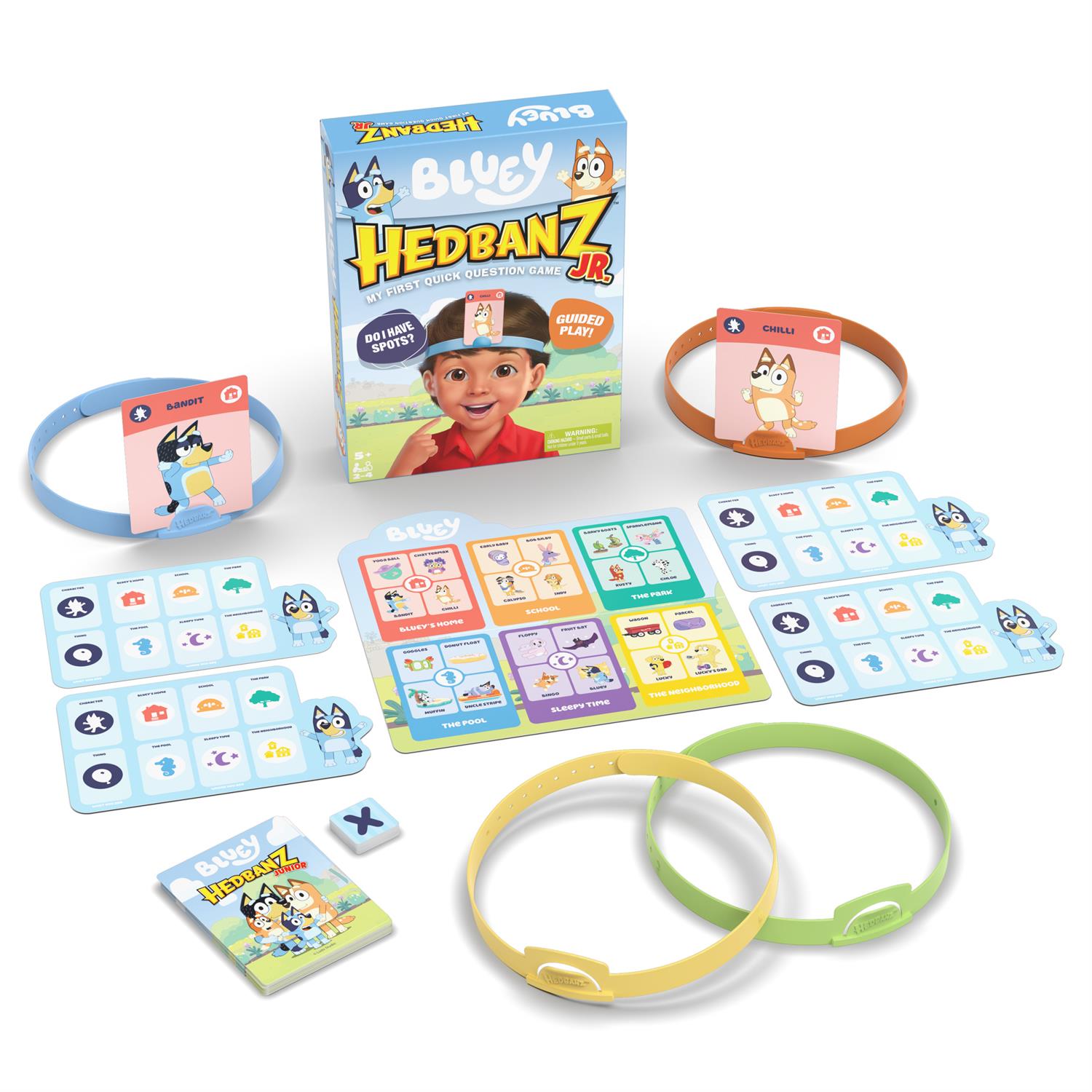 Bluey Hedbanz Jr Picture Guessing Board Game