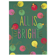 All Is Bright Light String Card