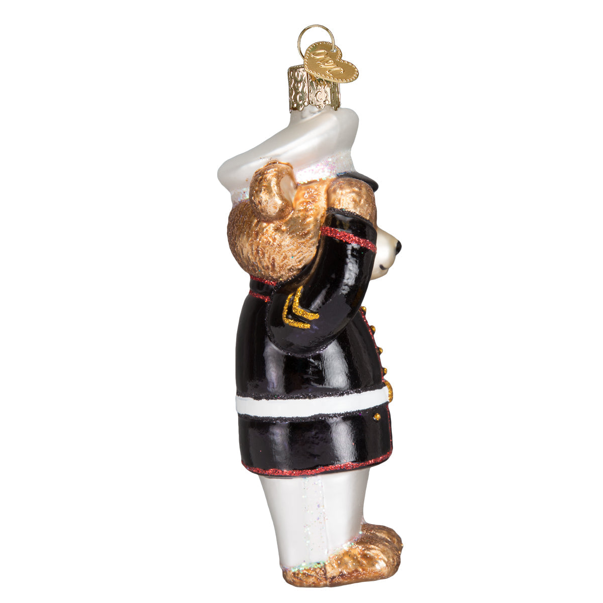 Marine Bear Glass Blown Ornament