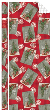 Traditional Roll Wrap - 40" x 288" - Let It Snow