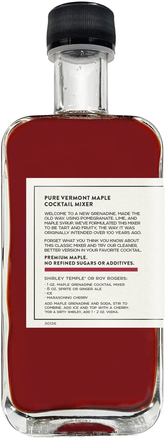 Maple Grenadine Cocktail Mixer 250ml