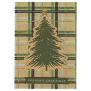 Plaid Pine Season's Greetings Card