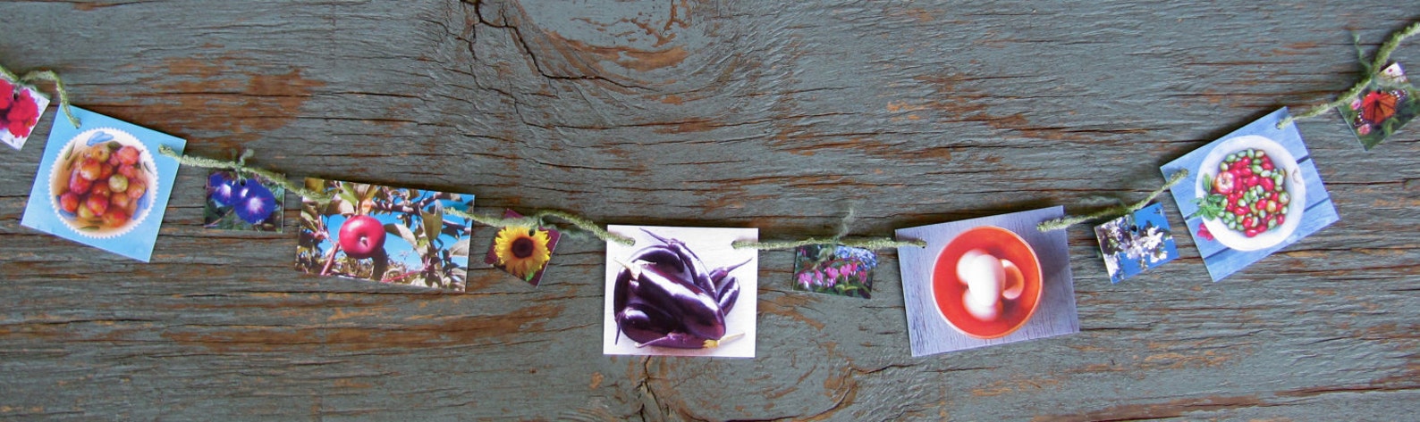 Mini Garlands, 2" x 3" - Food & Flowers