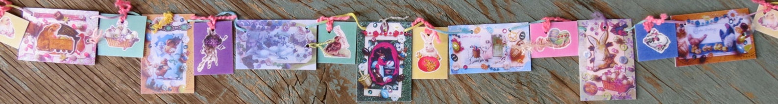 Mini Garlands, 2" x 3" - Easter