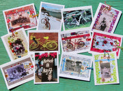 Greeting Cards, 10 Vermont greeting cards in each set - Bicycles