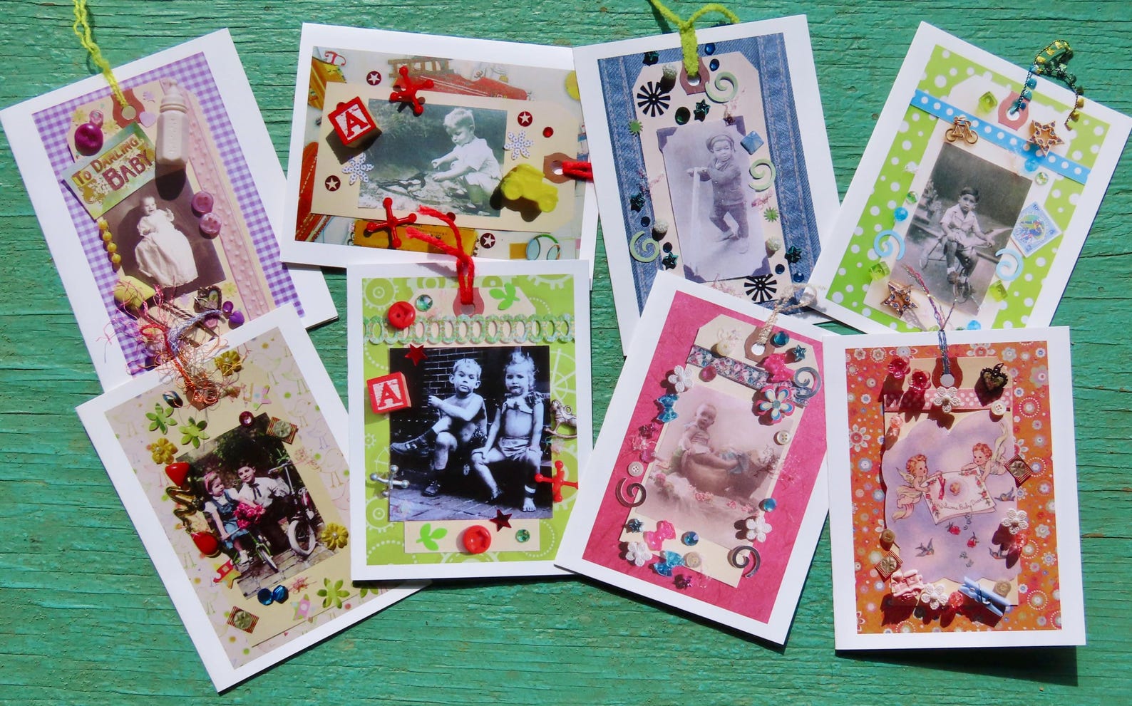 Greeting Cards, 10 Vermont greeting cards in each set - Babies & Kids