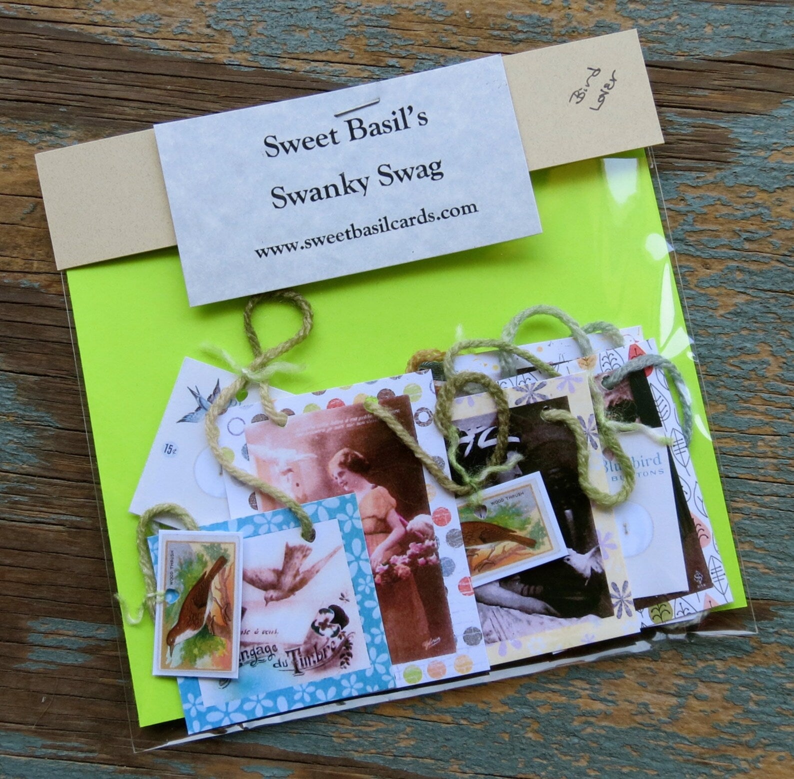 Mini Garlands, 2" x 3" - Birds